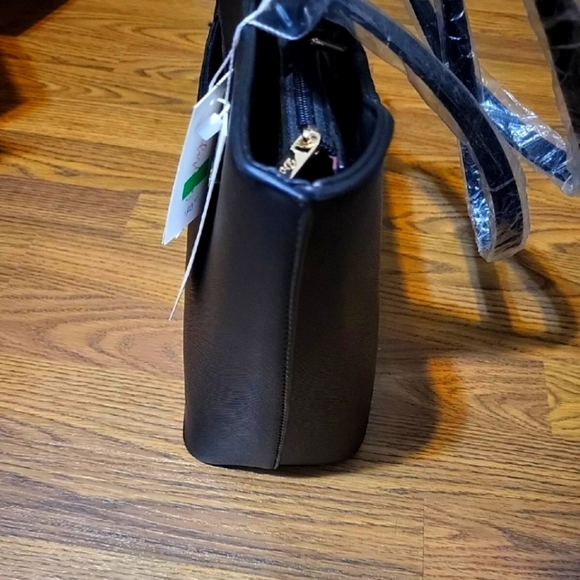 Darlings Black Vegan Leather Shoulder Bag GS-558 | NWT Stylish Handbag Purse - Picture 10 of 11